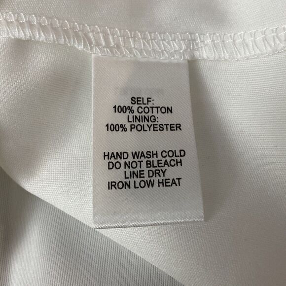 Lulus Dress Women's XL White Sunny Sweetheart Crochet Lace Eyelet Strapless NEW - Picture 9 of 10